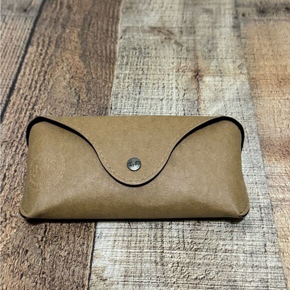 Ray Ban Limited Edition Tan Paper Textured Sunglasses Case Only Large/Medium New - Picture 5 of 5
